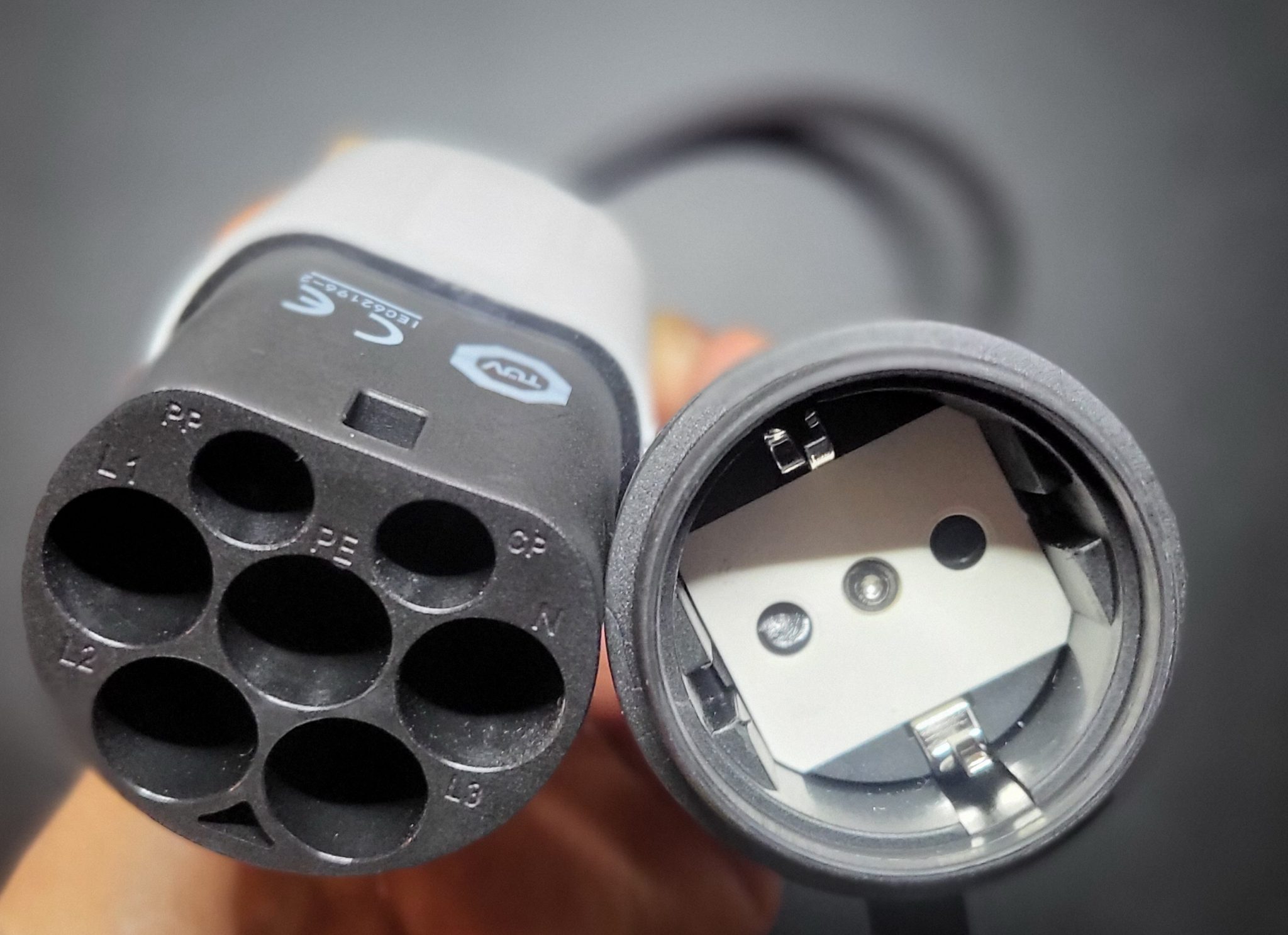 Adapter Typ 2 Stecker Auf Schuko F r Stadt Lades ulen 230V Elektro 