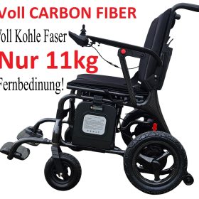 Elektrorollstuhl 11kg Carbon Fiber Ultra Lightweight Faltbarer Premium Rollstuhl